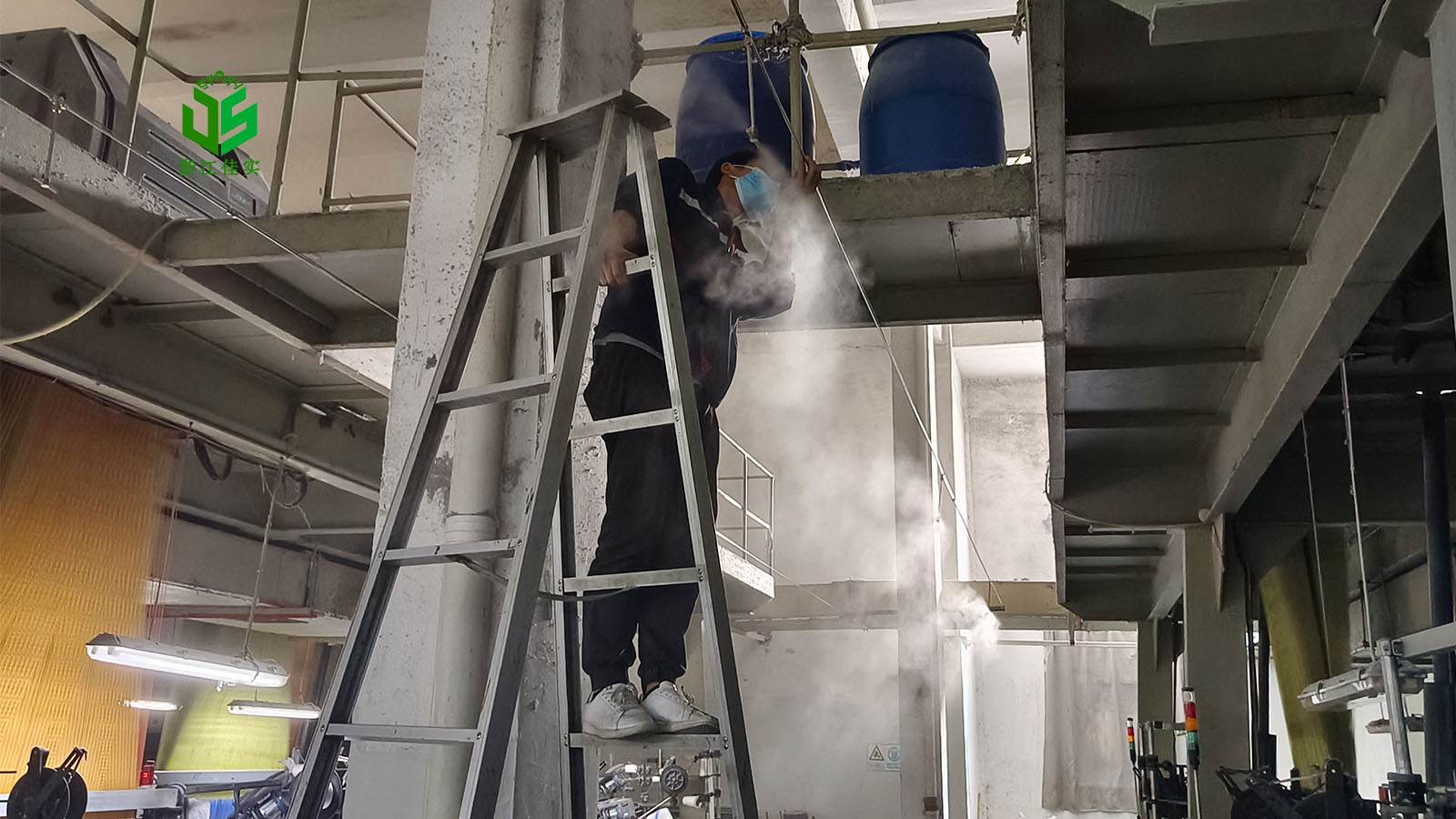 深圳厂房降温降尘用高压喷雾设备