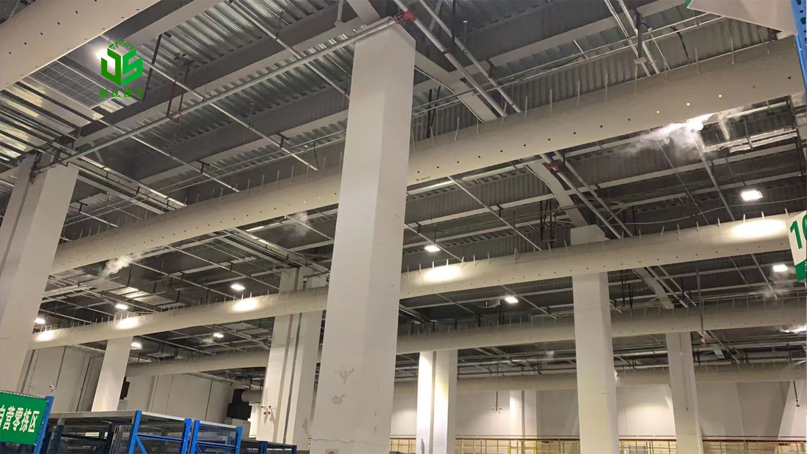 厂房大门频繁开合，高压微雾加湿器怎样维持车间内部湿度